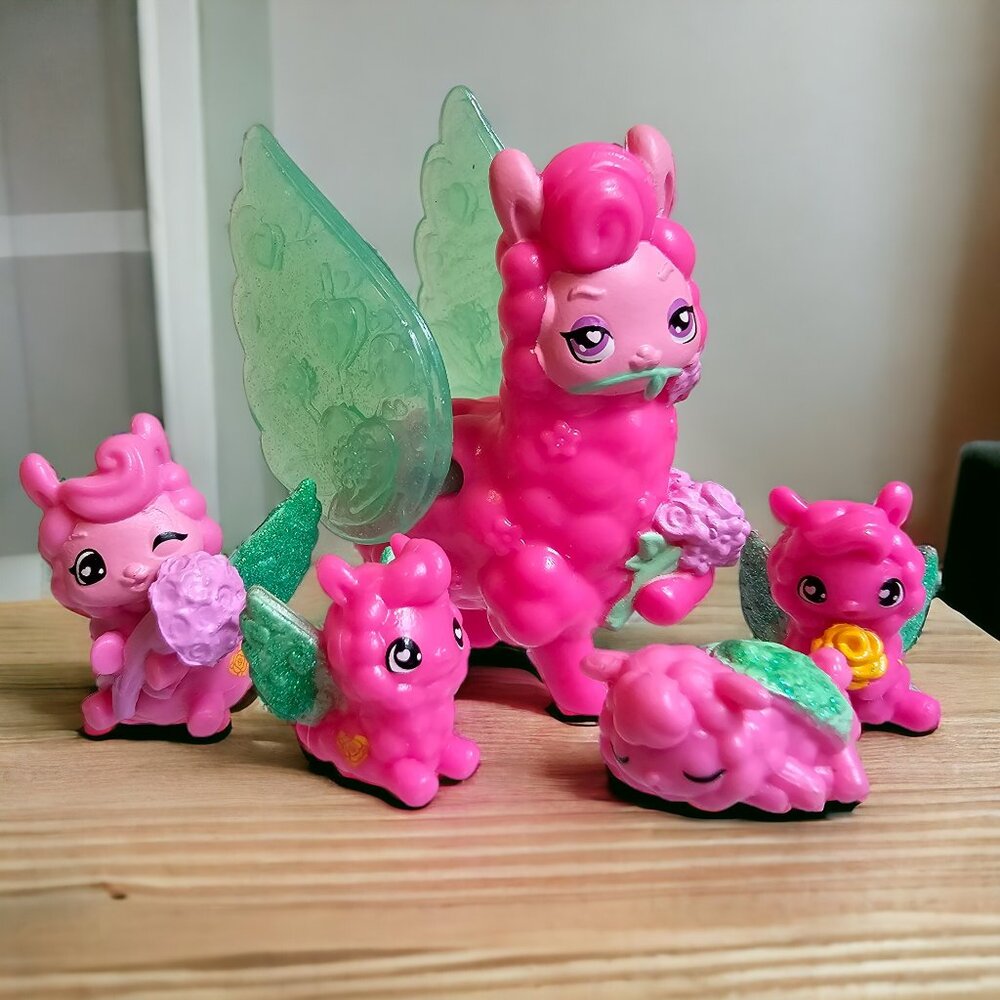 Spin Master Hatchimals Rainbow Cation Llama Florists Lot of 5 Pete Tunia Pink